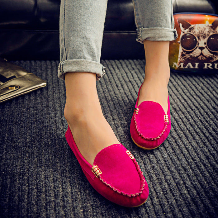 Flat Heel Pumps Single Shoes Flat Women's Shoes Student Peas Shoes