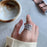 Woven Ring Women European And American Hollow Cross Wide Version Live  Simple Ring