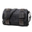 Fashion Women Black Leather Messenger Bags Fashion Vintage Messenger Cool Skull Rivets Shoulder Bags