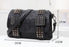 Fashion Women Black Leather Messenger Bags Fashion Vintage Messenger Cool Skull Rivets Shoulder Bags